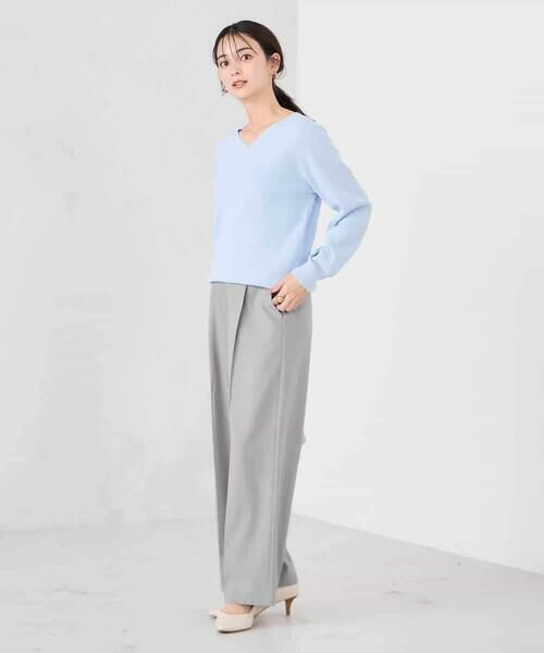 a.v.v / アー・ヴェ・ヴェ ニット・セーター | 【WEB限定/洗える/UVカット】Vネックパフスリーブニット | 詳細14