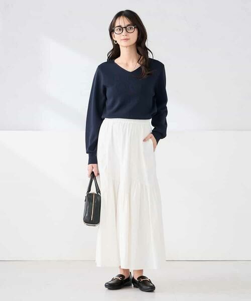 a.v.v / アー・ヴェ・ヴェ ニット・セーター | 【WEB限定/洗える/UVカット】Vネックパフスリーブニット | 詳細18