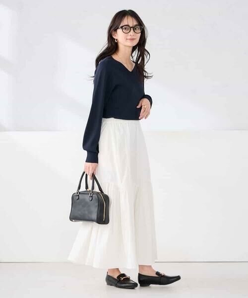 a.v.v / アー・ヴェ・ヴェ ニット・セーター | 【WEB限定/洗える/UVカット】Vネックパフスリーブニット | 詳細21