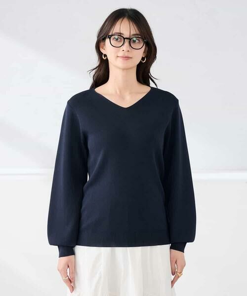a.v.v / アー・ヴェ・ヴェ ニット・セーター | 【WEB限定/洗える/UVカット】Vネックパフスリーブニット | 詳細22