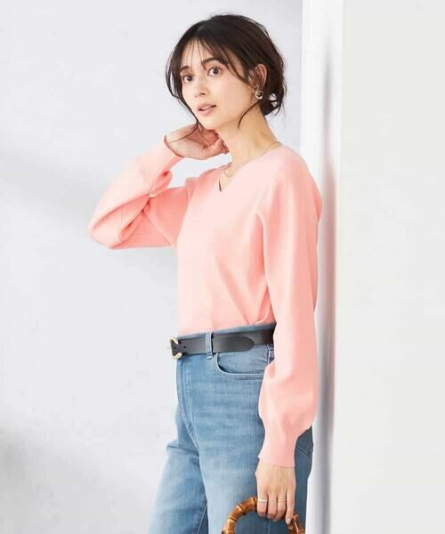 a.v.v / アー・ヴェ・ヴェ ニット・セーター | 【WEB限定/洗える/UVカット】Vネックパフスリーブニット | 詳細3