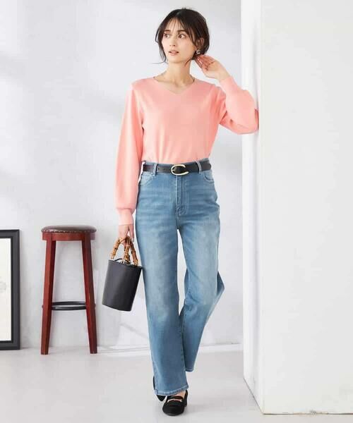 a.v.v / アー・ヴェ・ヴェ ニット・セーター | 【WEB限定/洗える/UVカット】Vネックパフスリーブニット | 詳細8