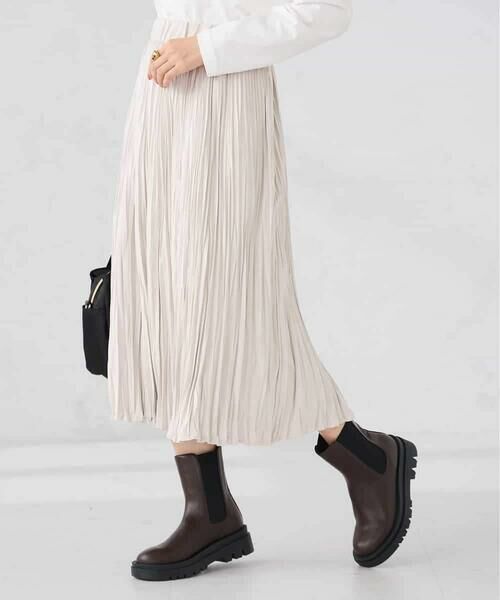 a.v.v / アー・ヴェ・ヴェ ロング・マキシ丈スカート | 【洗える】フェイクスエードランダムプリーツスカート | 詳細13
