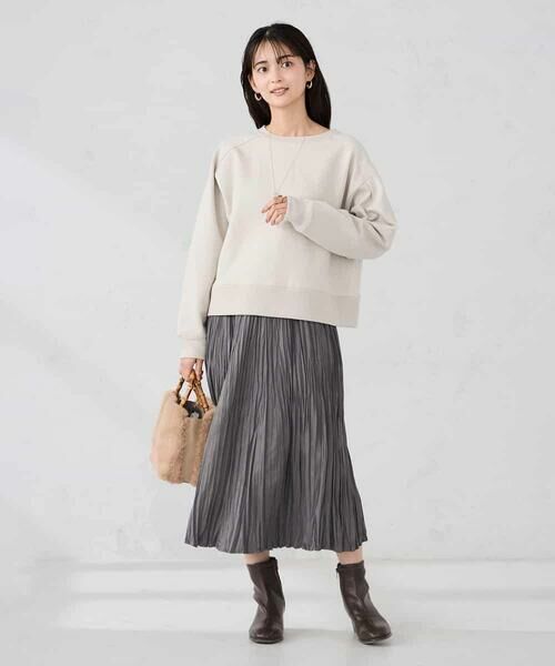 a.v.v / アー・ヴェ・ヴェ ロング・マキシ丈スカート | 【洗える】フェイクスエードランダムプリーツスカート | 詳細22