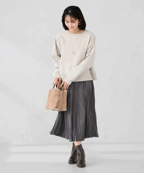 a.v.v / アー・ヴェ・ヴェ ロング・マキシ丈スカート | 【洗える】フェイクスエードランダムプリーツスカート | 詳細24