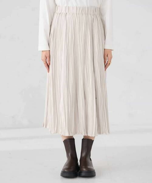 a.v.v / アー・ヴェ・ヴェ ロング・マキシ丈スカート | 【洗える】フェイクスエードランダムプリーツスカート | 詳細26