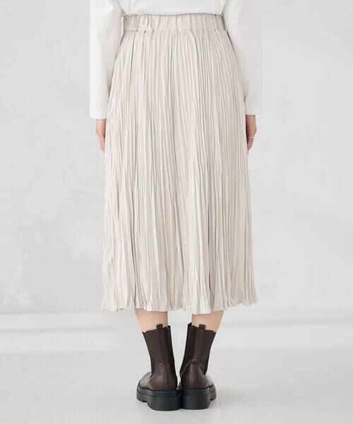 a.v.v / アー・ヴェ・ヴェ ロング・マキシ丈スカート | 【洗える】フェイクスエードランダムプリーツスカート | 詳細28