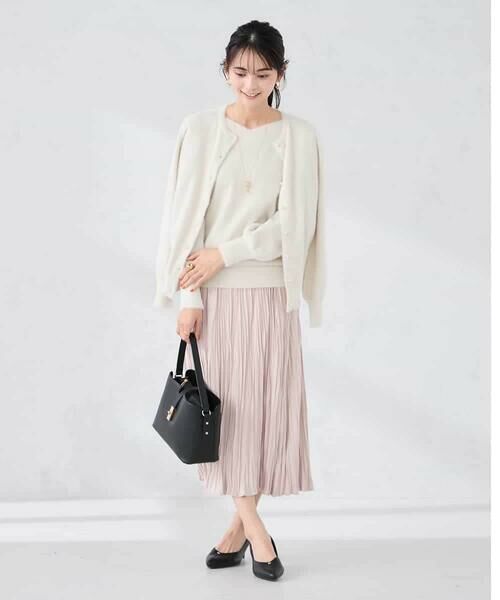 a.v.v / アー・ヴェ・ヴェ ロング・マキシ丈スカート | 【洗える】フェイクスエードランダムプリーツスカート | 詳細6