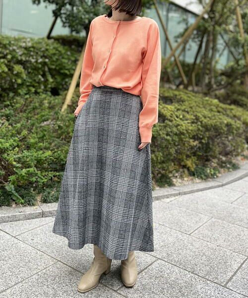 a.v.v / アー・ヴェ・ヴェ ロング・マキシ丈スカート | チェック柄フレアスカート | 詳細2