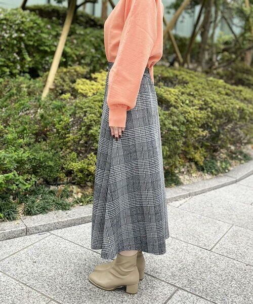 a.v.v / アー・ヴェ・ヴェ ロング・マキシ丈スカート | チェック柄フレアスカート | 詳細4