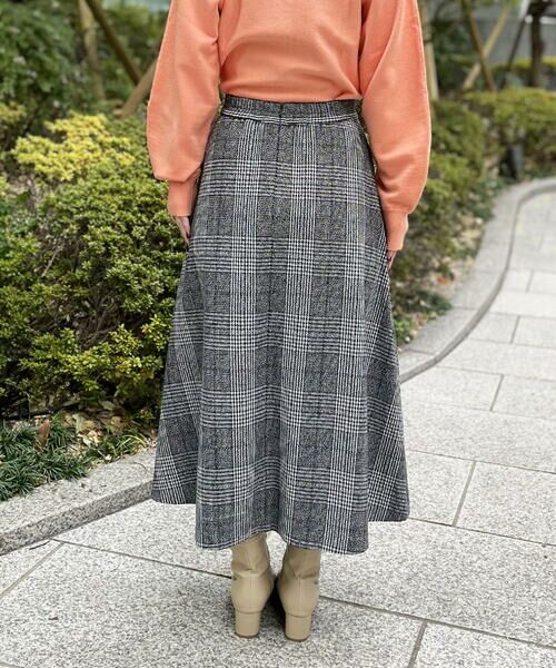 a.v.v / アー・ヴェ・ヴェ ロング・マキシ丈スカート | チェック柄フレアスカート | 詳細5