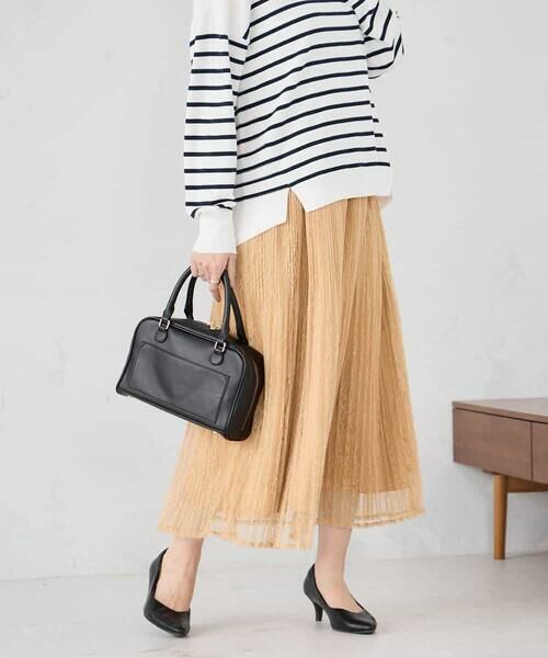 a.v.v / アー・ヴェ・ヴェ ロング・マキシ丈スカート | レースプリーツスカート | 詳細1