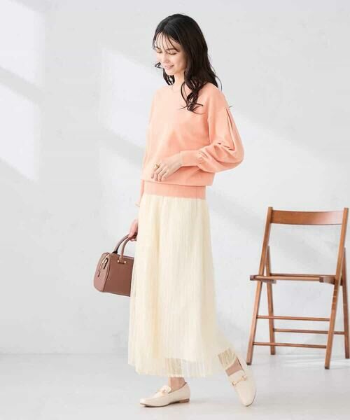 a.v.v / アー・ヴェ・ヴェ ロング・マキシ丈スカート | レースプリーツスカート | 詳細10