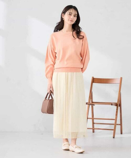 a.v.v / アー・ヴェ・ヴェ ロング・マキシ丈スカート | レースプリーツスカート | 詳細11