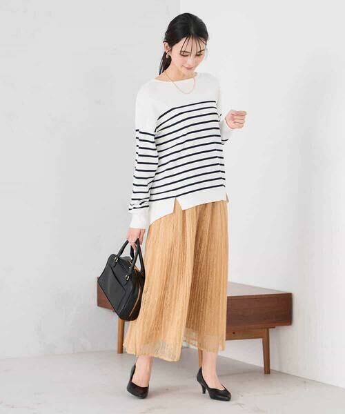 a.v.v / アー・ヴェ・ヴェ ロング・マキシ丈スカート | レースプリーツスカート | 詳細4