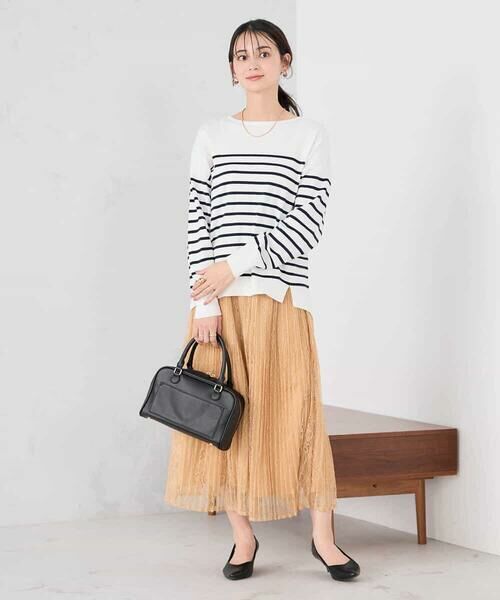 a.v.v / アー・ヴェ・ヴェ ロング・マキシ丈スカート | レースプリーツスカート | 詳細5