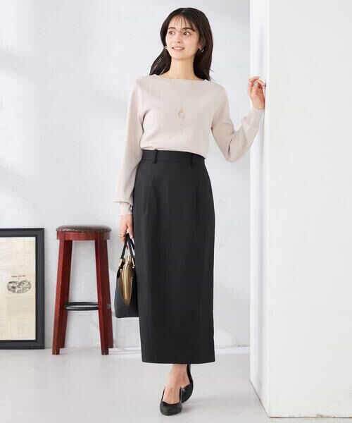 a.v.v / アー・ヴェ・ヴェ ロング・マキシ丈スカート | 【洗える】ストレッチナロースカート | 詳細10