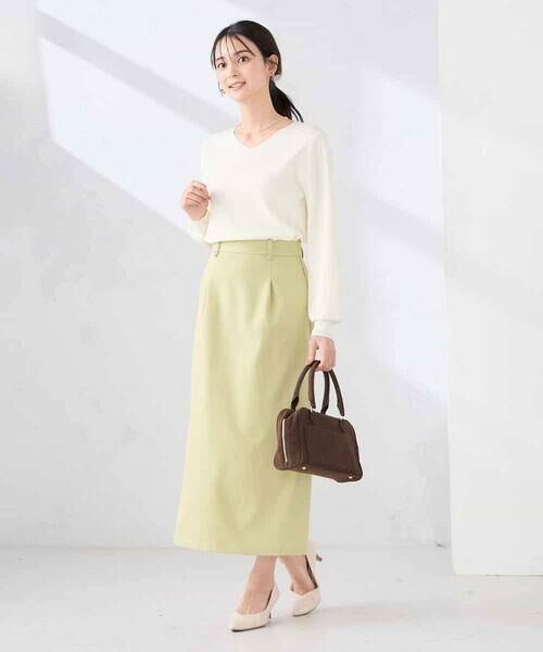 a.v.v / アー・ヴェ・ヴェ ロング・マキシ丈スカート | 【洗える】ストレッチナロースカート | 詳細6