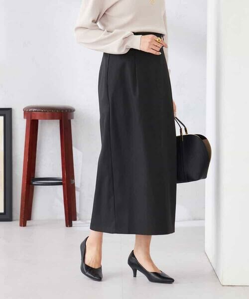 a.v.v / アー・ヴェ・ヴェ ロング・マキシ丈スカート | 【洗える】ストレッチナロースカート | 詳細8