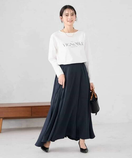 a.v.v / アー・ヴェ・ヴェ ロング・マキシ丈スカート | サテンマーメイドフレアスカート | 詳細5