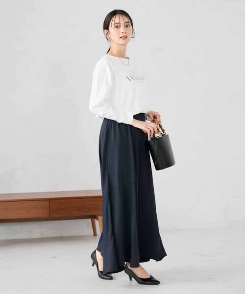 a.v.v / アー・ヴェ・ヴェ ロング・マキシ丈スカート | サテンマーメイドフレアスカート | 詳細6
