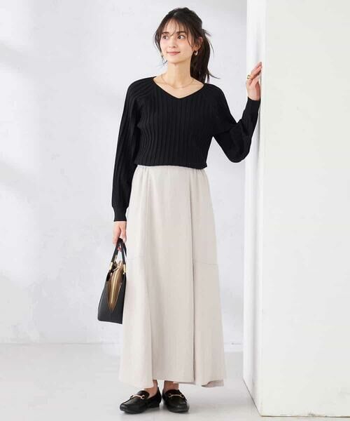a.v.v / アー・ヴェ・ヴェ ロング・マキシ丈スカート | サテンマーメイドフレアスカート | 詳細9
