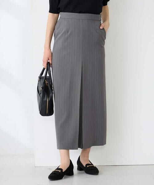 a.v.v / アー・ヴェ・ヴェ ロング・マキシ丈スカート | ストライプナロースカート | 詳細1