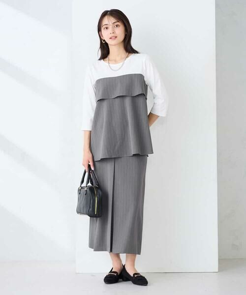 a.v.v / アー・ヴェ・ヴェ ロング・マキシ丈スカート | ストライプナロースカート | 詳細10