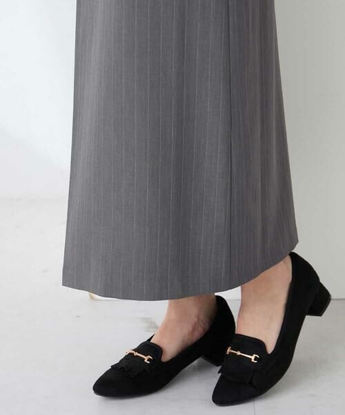 a.v.v / アー・ヴェ・ヴェ ロング・マキシ丈スカート | ストライプナロースカート | 詳細18