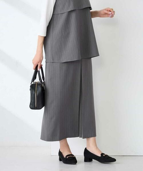 a.v.v / アー・ヴェ・ヴェ ロング・マキシ丈スカート | ストライプナロースカート | 詳細7