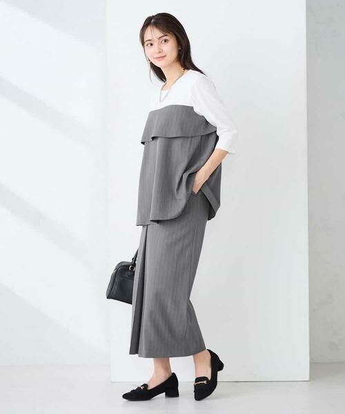 a.v.v / アー・ヴェ・ヴェ ロング・マキシ丈スカート | ストライプナロースカート | 詳細9