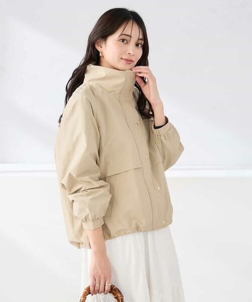 a.v.v / アー・ヴェ・ヴェ セットアップ | ナイロンワッシャーブルゾン（ベージュ）