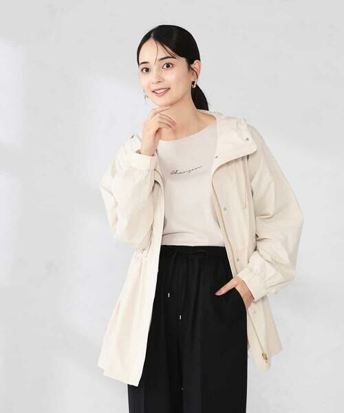 a.v.v / アー・ヴェ・ヴェ その他アウター | 【微撥水】フーテッドブルゾン（アイボリー）