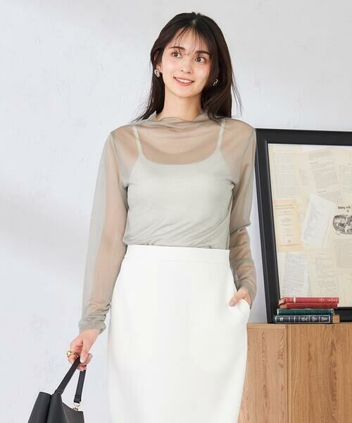 a.v.v / アー・ヴェ・ヴェ カットソー | シャイニーシアーハイネックカットソー | 詳細11