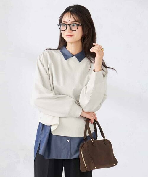 a.v.v / アー・ヴェ・ヴェ スウェット | ラメ裏毛ドルマンスウェット | 詳細3