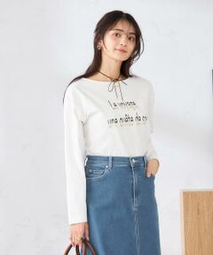 a.v.v / アー・ヴェ・ヴェ カットソー | 【コットン100%】ロゴアソートロンT