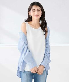 a.v.v / アー・ヴェ・ヴェ カットソー | 【イージーケア】ラウンドヘムロングタンクトップ