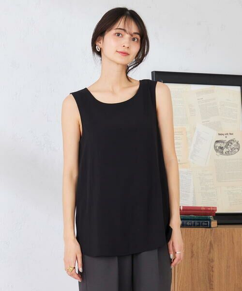 a.v.v / アー・ヴェ・ヴェ カットソー | 【イージーケア】ラウンドヘムロングタンクトップ | 詳細13
