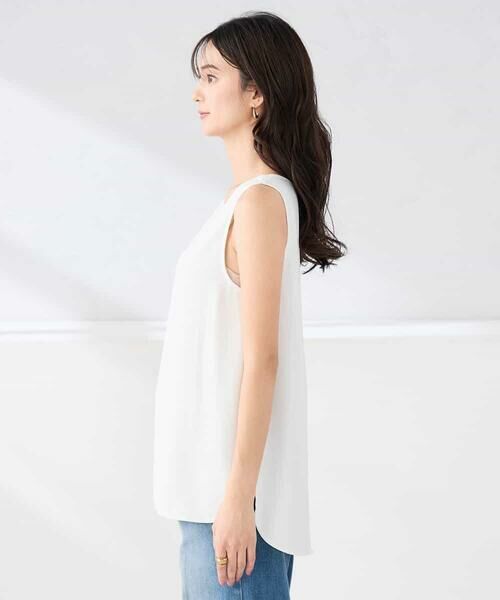 a.v.v / アー・ヴェ・ヴェ カットソー | 【イージーケア】ラウンドヘムロングタンクトップ | 詳細15