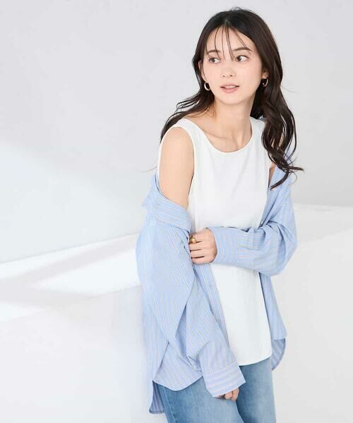 a.v.v / アー・ヴェ・ヴェ カットソー | 【イージーケア】ラウンドヘムロングタンクトップ | 詳細6