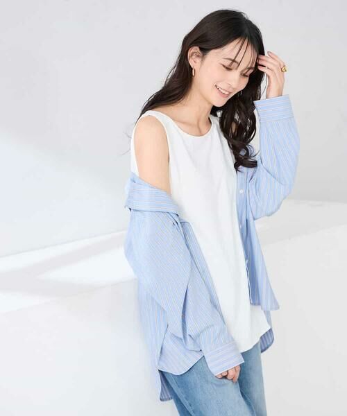 a.v.v / アー・ヴェ・ヴェ カットソー | 【イージーケア】ラウンドヘムロングタンクトップ | 詳細7