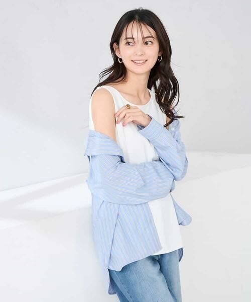 a.v.v / アー・ヴェ・ヴェ カットソー | 【イージーケア】ラウンドヘムロングタンクトップ | 詳細8