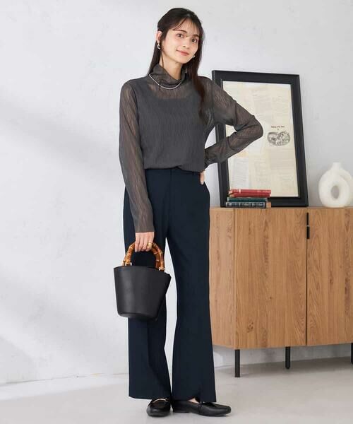 a.v.v / アー・ヴェ・ヴェ カットソー | シアーウェーブハイネックカットソー | 詳細14