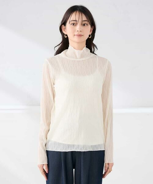 a.v.v / アー・ヴェ・ヴェ カットソー | シアーウェーブハイネックカットソー | 詳細18