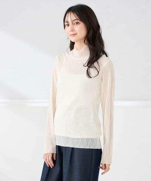 a.v.v / アー・ヴェ・ヴェ カットソー | シアーウェーブハイネックカットソー | 詳細2
