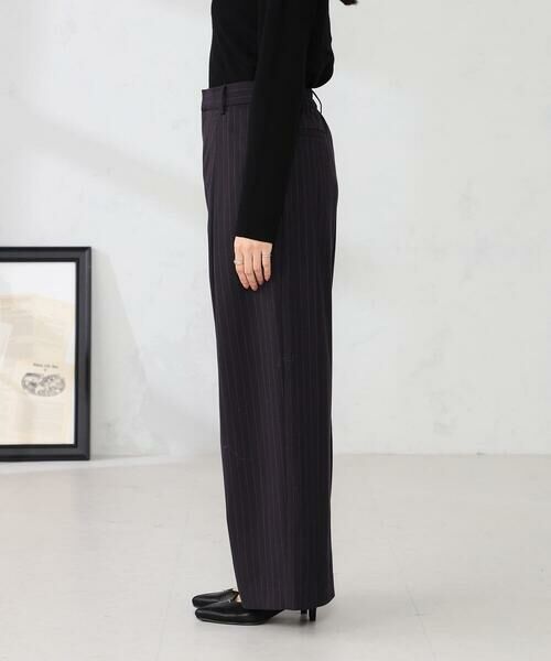 a.v.v / アー・ヴェ・ヴェ その他パンツ | ストライプタックワイドパンツ | 詳細15