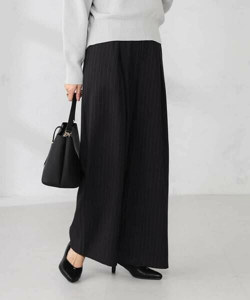 a.v.v / アー・ヴェ・ヴェ その他パンツ | ストライプタックワイドパンツ | 詳細2