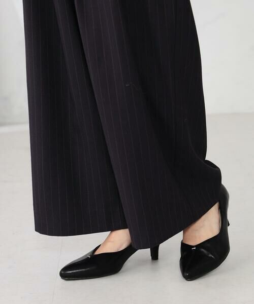 a.v.v / アー・ヴェ・ヴェ その他パンツ | ストライプタックワイドパンツ | 詳細20