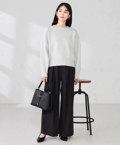 a.v.v / アー・ヴェ・ヴェ その他パンツ | ストライプタックワイドパンツ | 詳細3