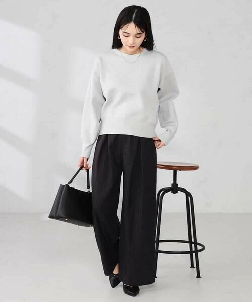 a.v.v / アー・ヴェ・ヴェ その他パンツ | ストライプタックワイドパンツ | 詳細4